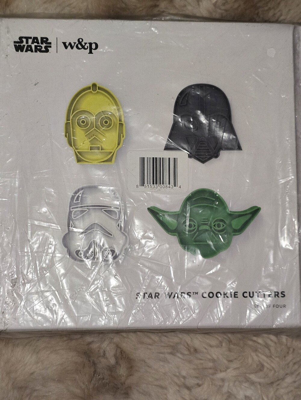 W&P Star Wars 4 Piece Cookie Cutters Set Darth Vader Yoda Stormtrooper